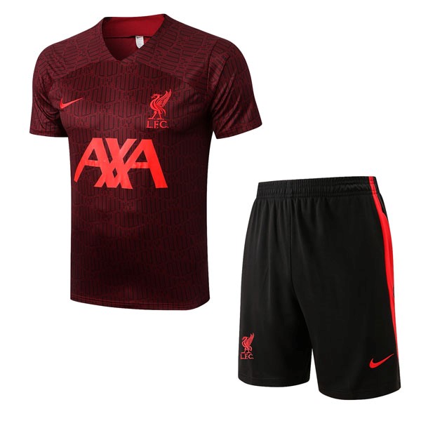 Camiseta Entrenamiento Liverpool Conjunto Completo 2022/2023 Rojo 4